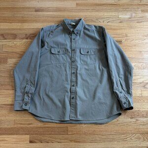RTH Heavyweight Cotton Ripstop Button Down Shirt Size 5